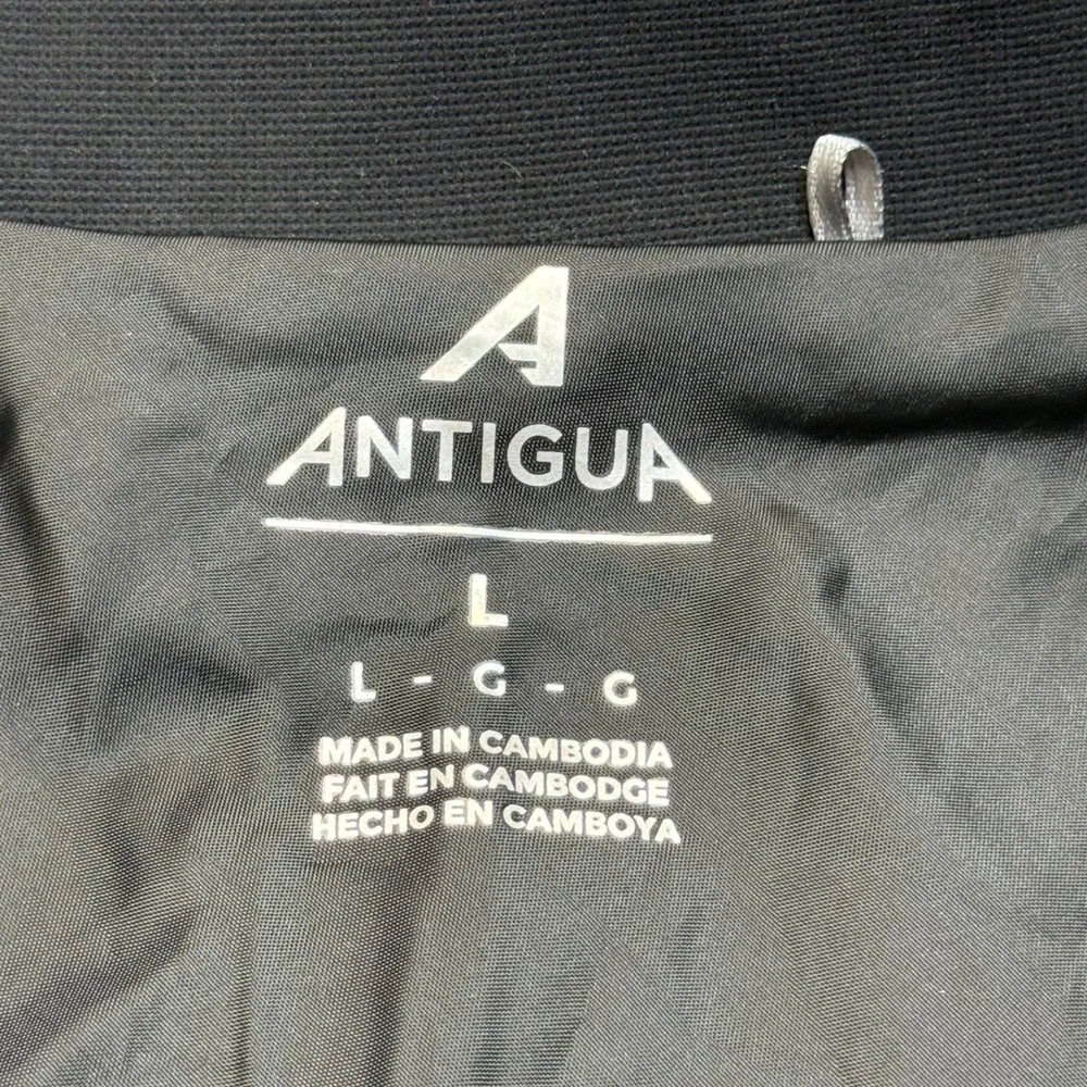 Antigua Washington Commanders Objection Full Zip Jacket Mens‎ Large Black NWOT
